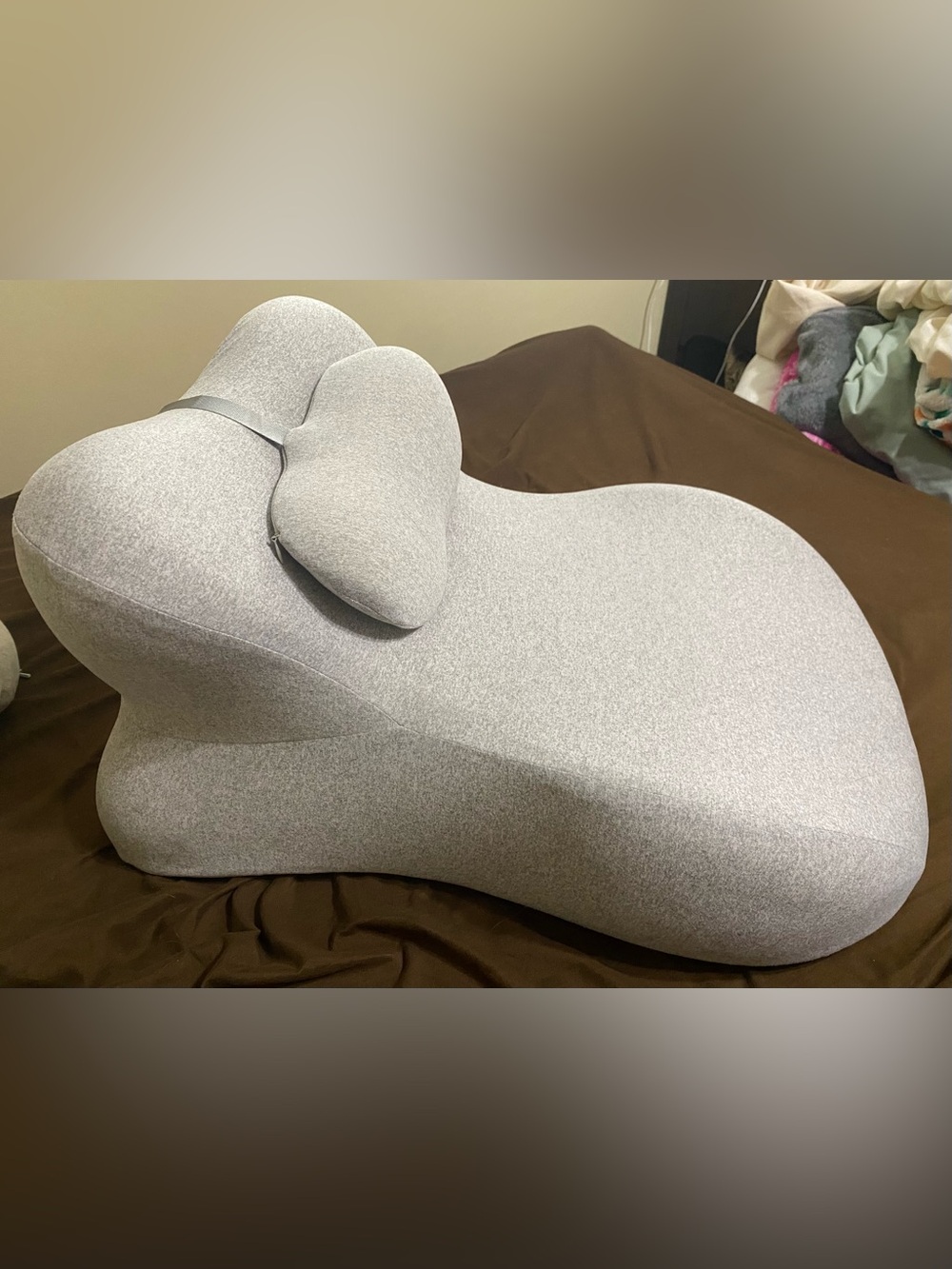 Moodie pillow- gray removable cover